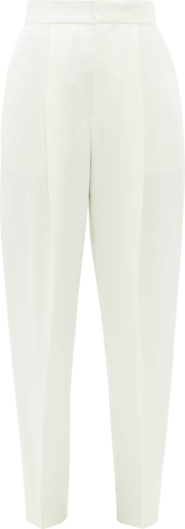 Dundas High-rise satin cigarette trousers