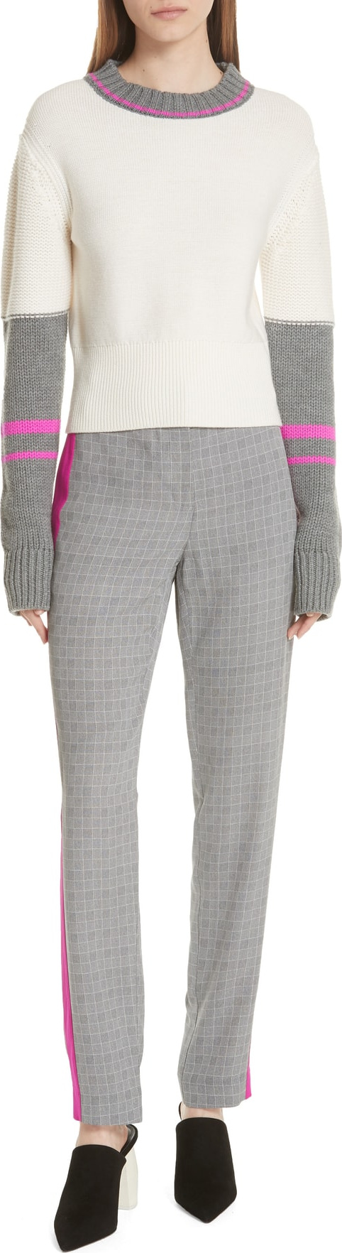 GREY Jason Wu Colorblock Merino Wool Sweater