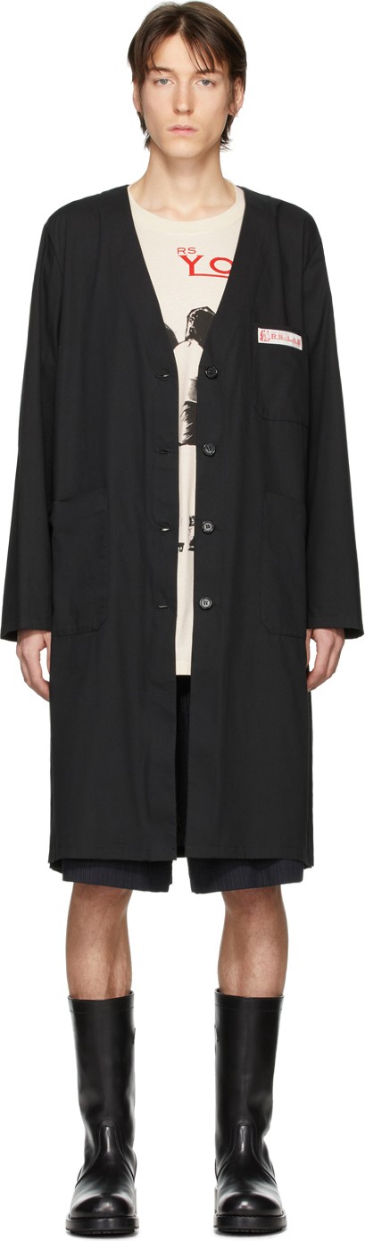 Raf Simons Black Classic Labo Coat