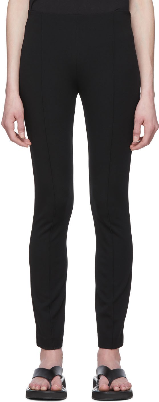 THE ROW Black Cosso Leggings