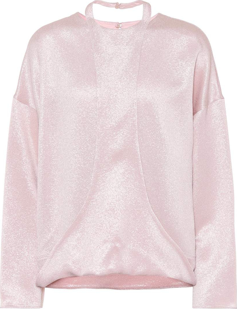 Valentino Hammered lamé blouse