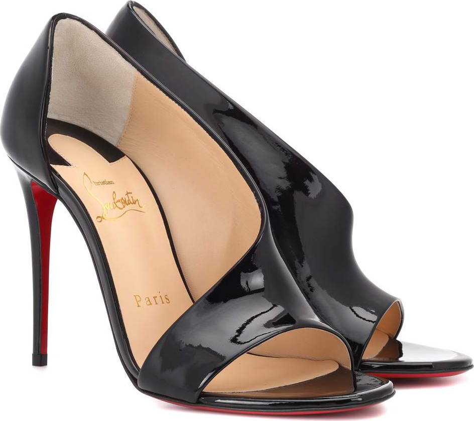 Christian Louboutin Phoebe 100 patent leather sandals