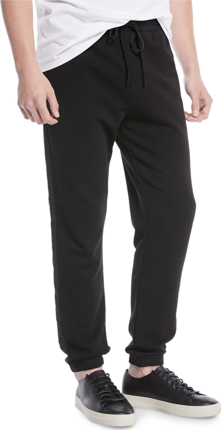 Vince Men's Mixed-Media Sweatpants