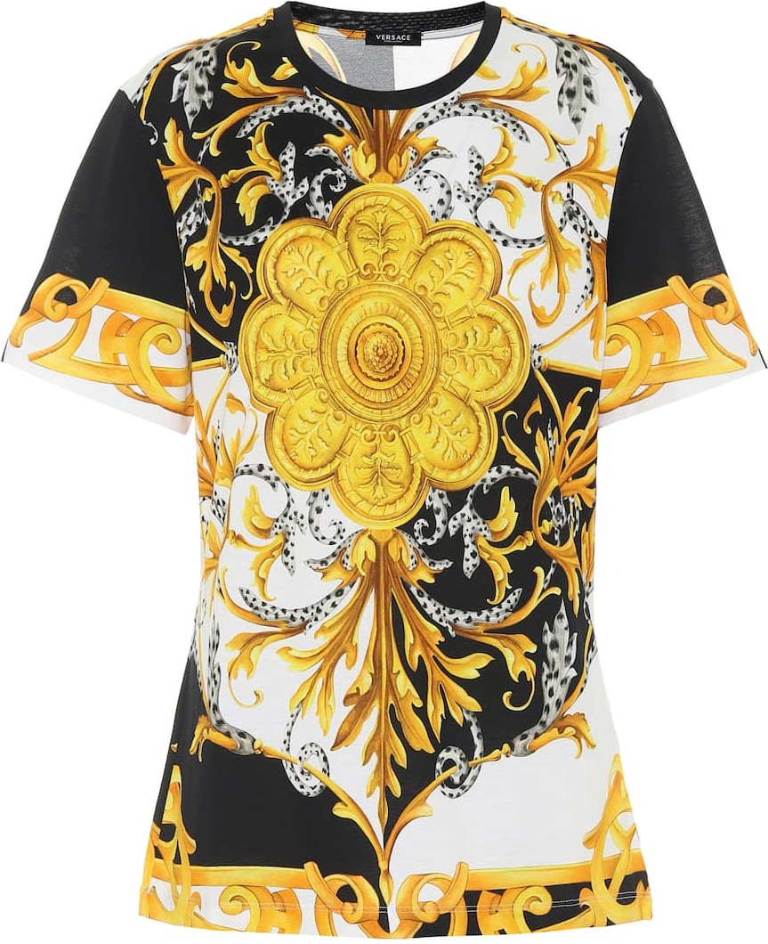 Versace Printed cotton T-shirt