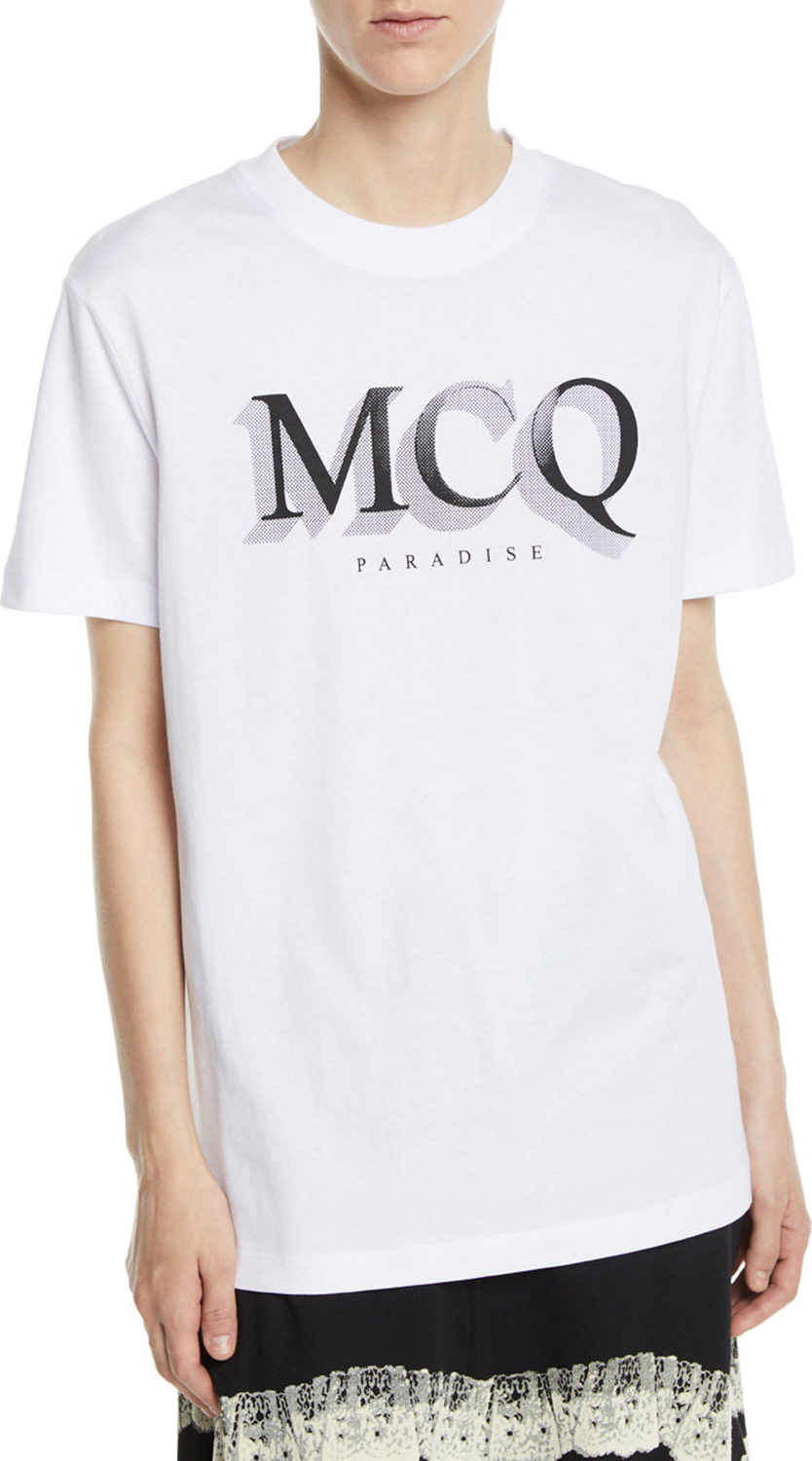 McQ - Alexander McQueen Short-Sleeve Logo Crewneck Band Tee