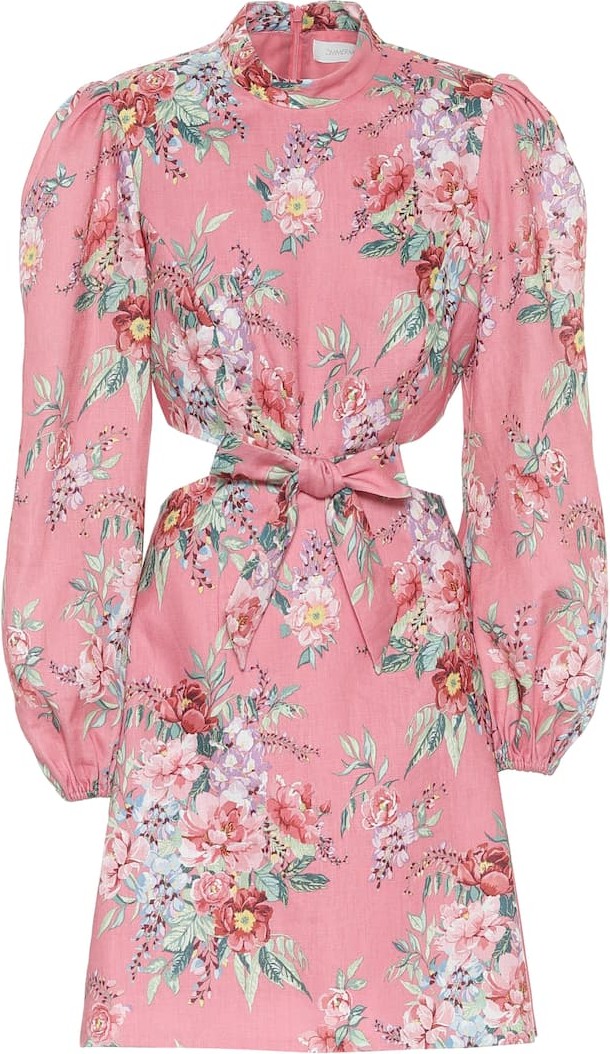Zimmermann Bellitude floral linen minidress