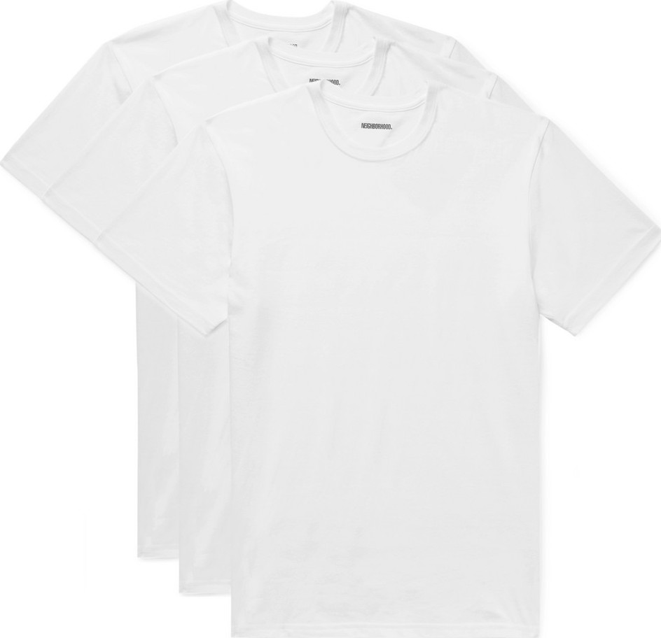 Neighborhood Three-Pack Cotton-Jersey T-Shirts