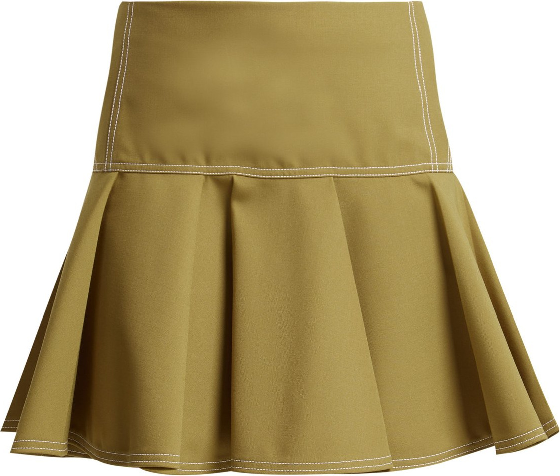 Chloe Mid-rise wool-blend skirt