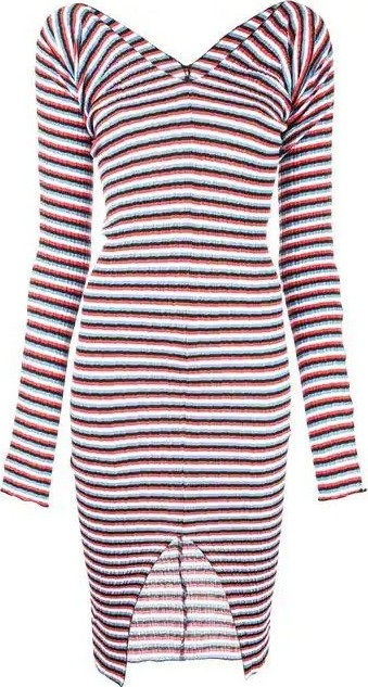 Sonia Rykiel striped stretch midi dress