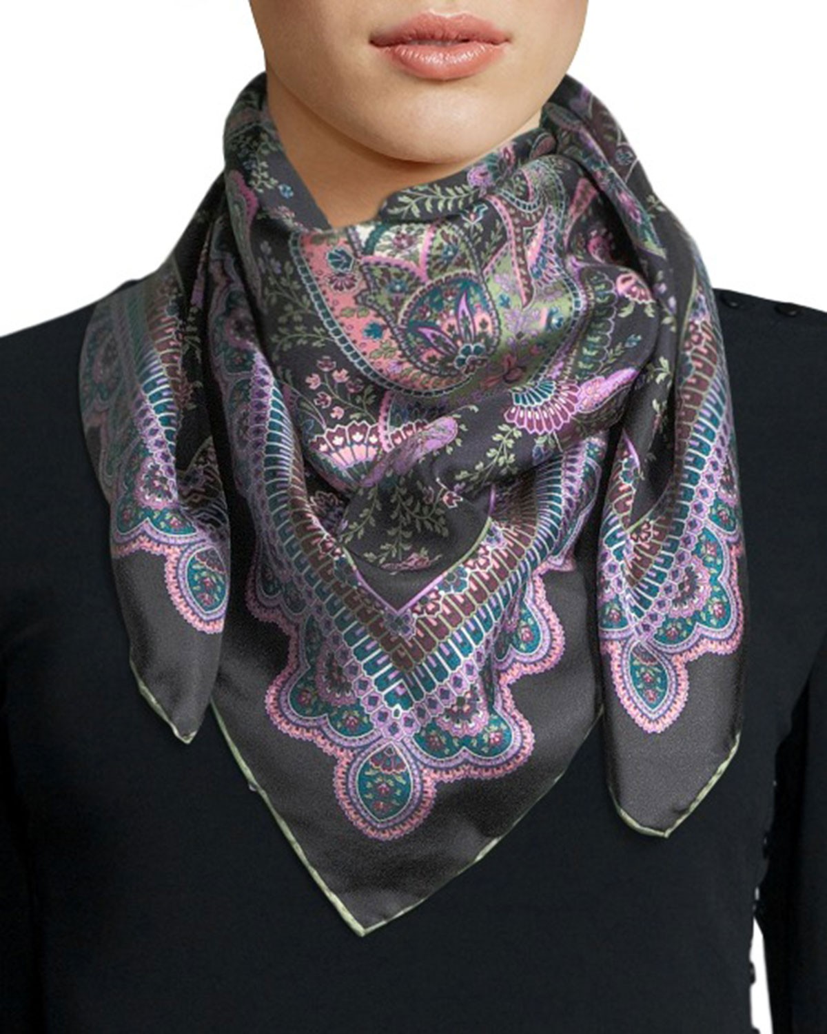 Liberty London Florence Silk Twill Scarf