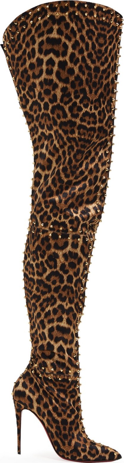 Christian Louboutin Metrolisse leopard-print over-the-knee boots