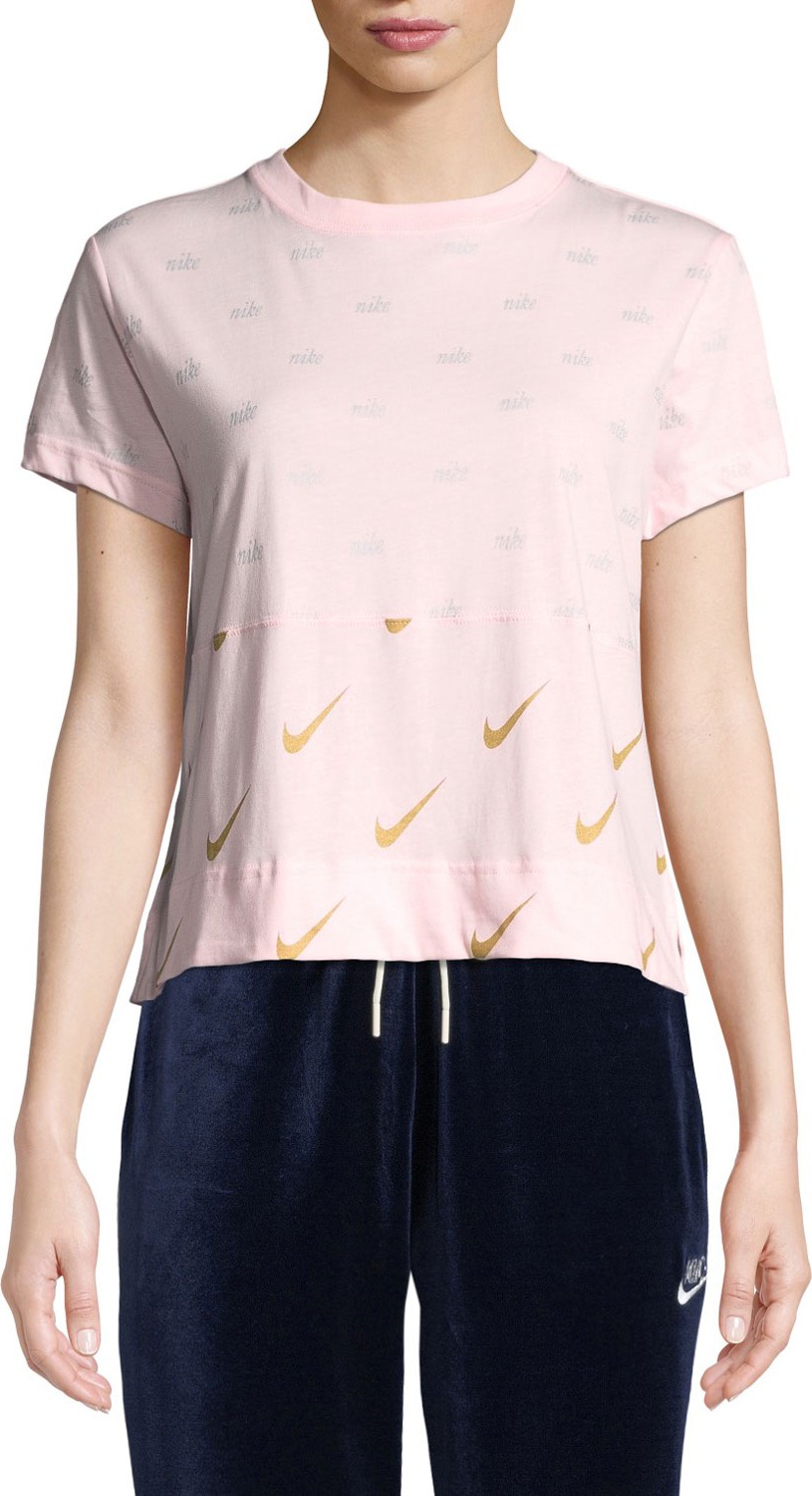 Nike Metallic Logo-Print T-Shirt