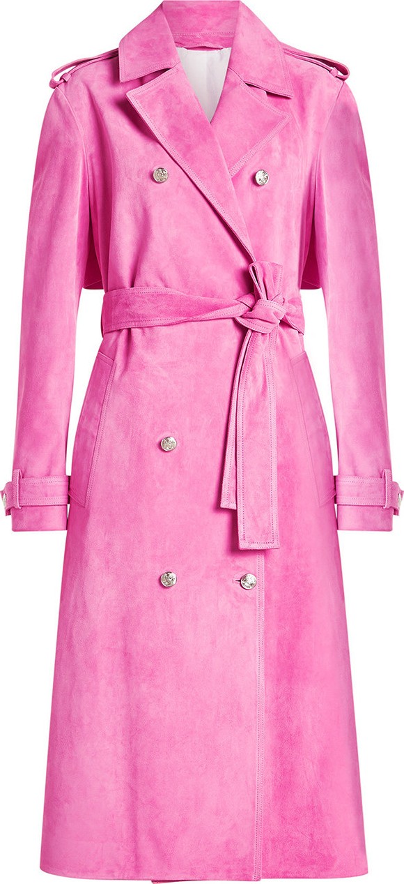 Calvin Klein 205W39NYC Suede Trench Coat