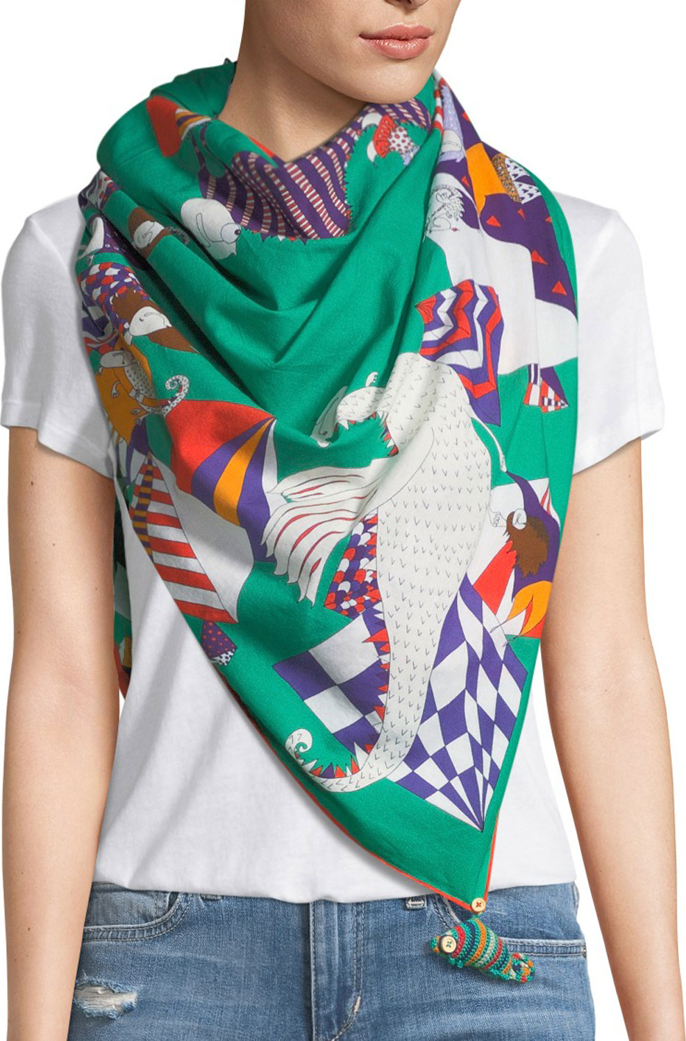 rumisu Peculiar Pets Cotton Scarf