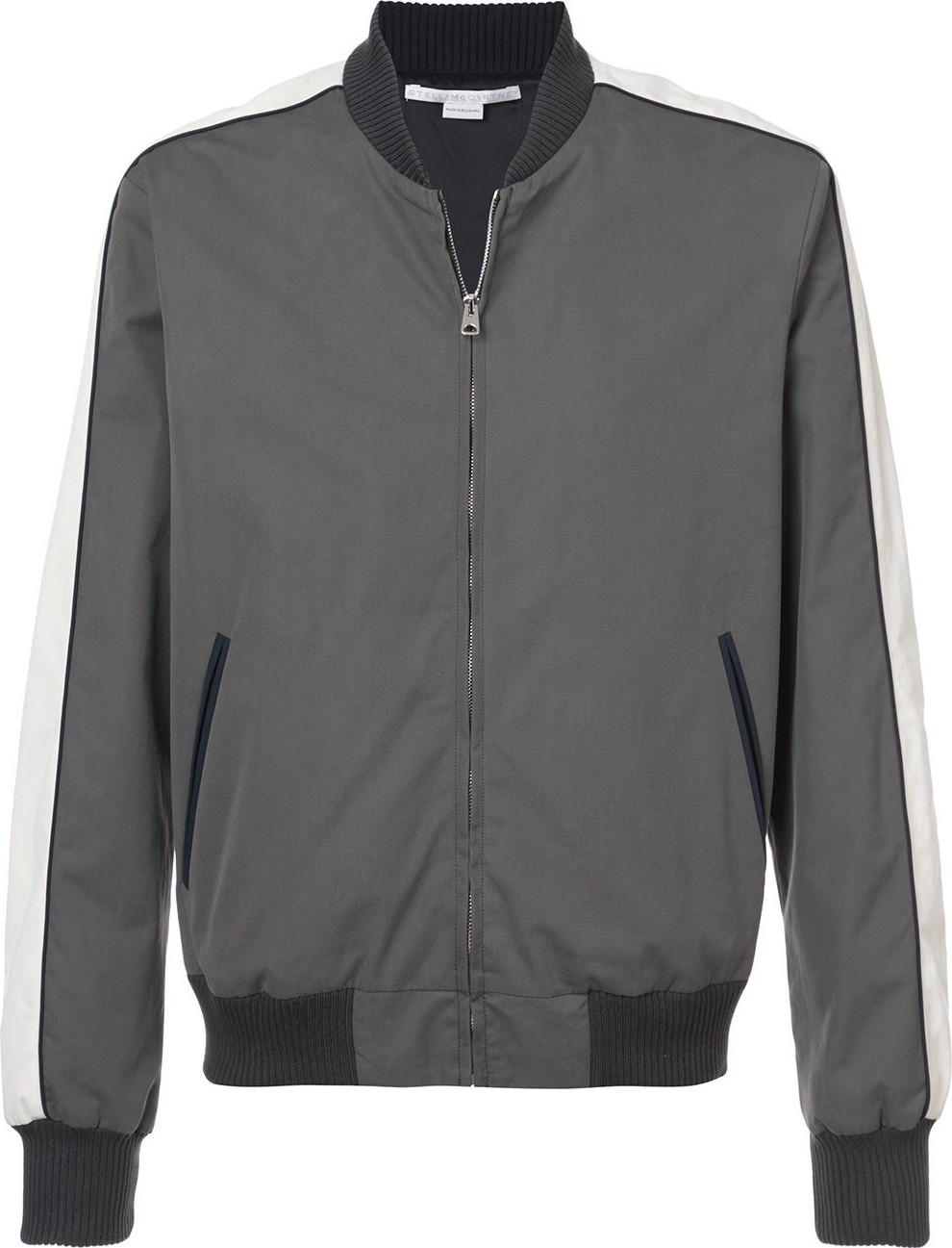 Stella McCartney two-tone zipped bomber jacket