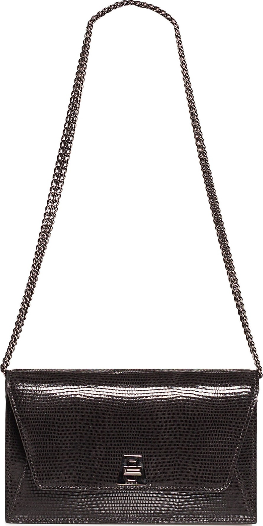 Akris Anouk Lizard Embossed Wallet on a Chain