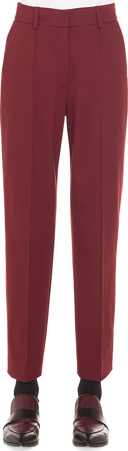 Akris Punto Ferry High-Waist Straight-Leg Cropped Jersey Pants