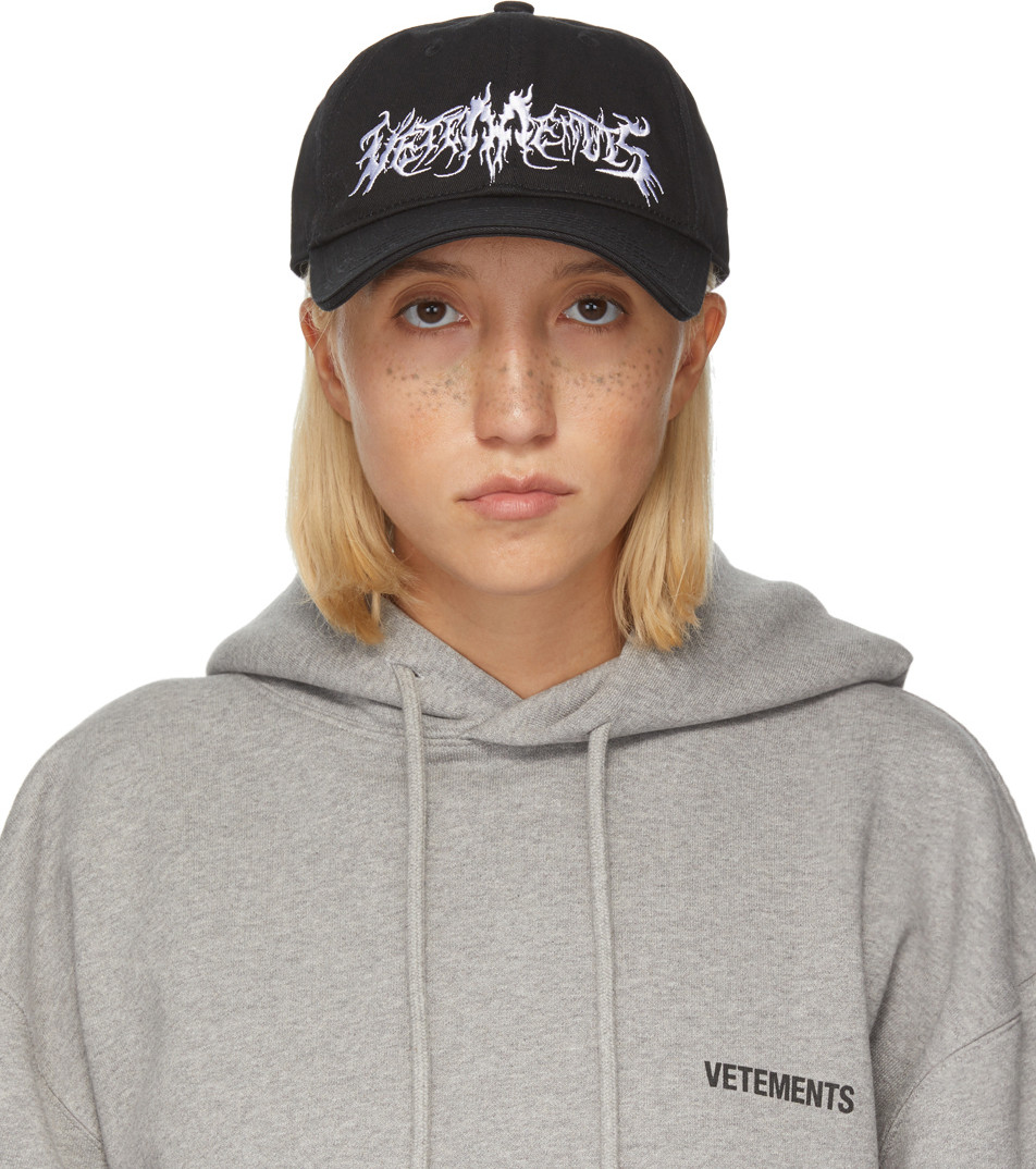 Vetements - Black Goth Cap
