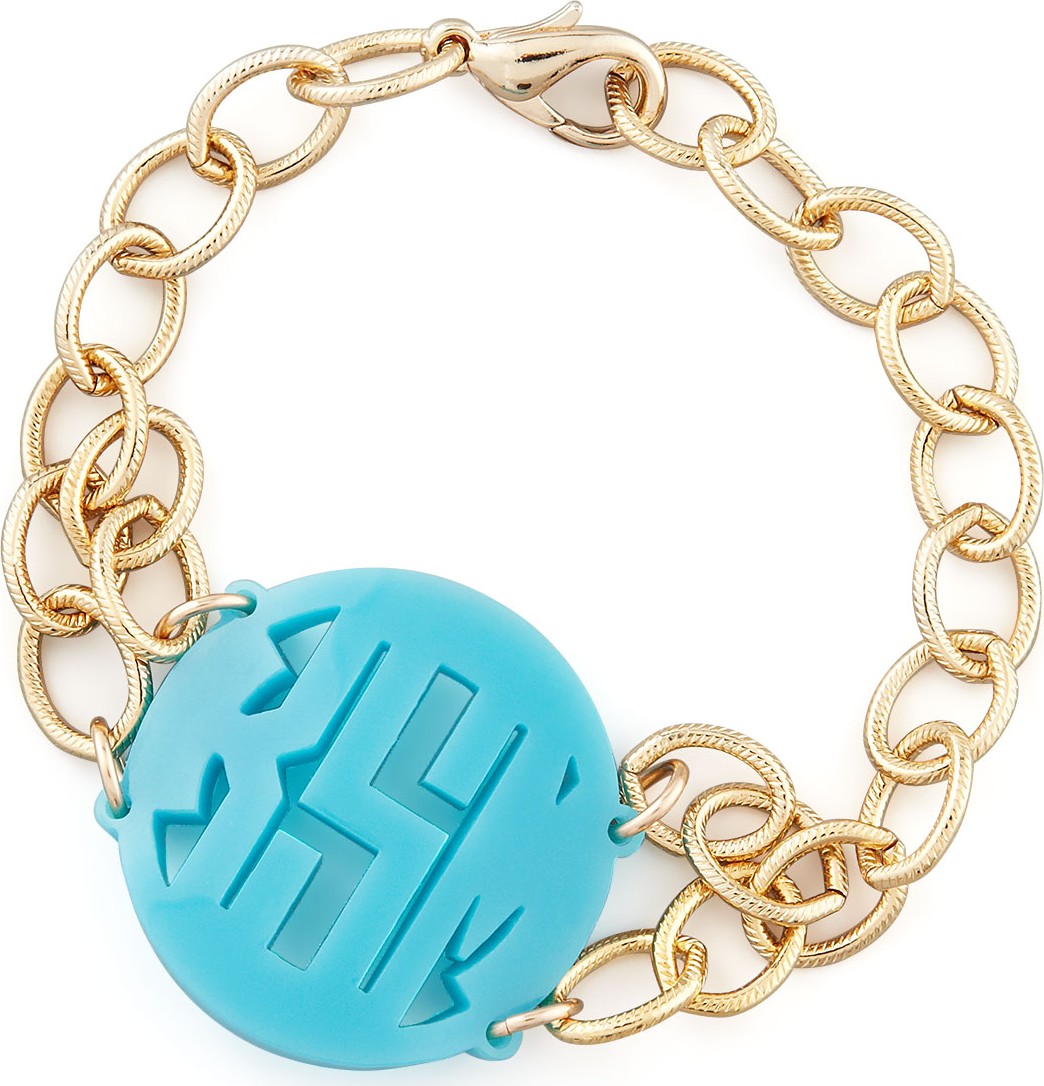 Moon and Lola Isobel Monogrammed Acrylic Bracelet