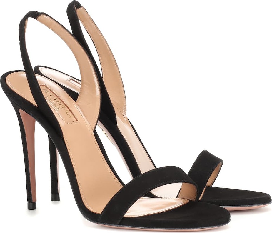 Aquazzura So Nude 105 suede sandals