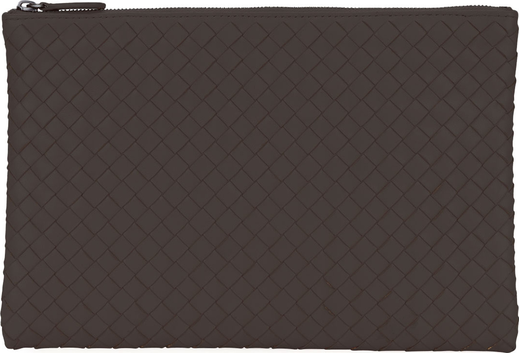 Bottega Veneta Medium Intrecciato Zip Pouch Bag