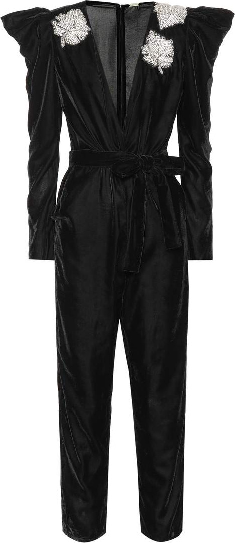 DODO BAR OR Embellished velvet jumpsuit