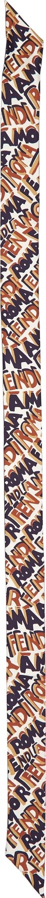 Fendi Graffiti Logo Wrappy Silk Scarf