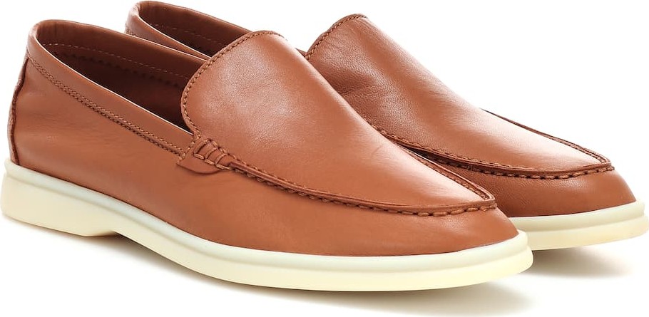 Loro Piana Summer Charms Walk leather loafers