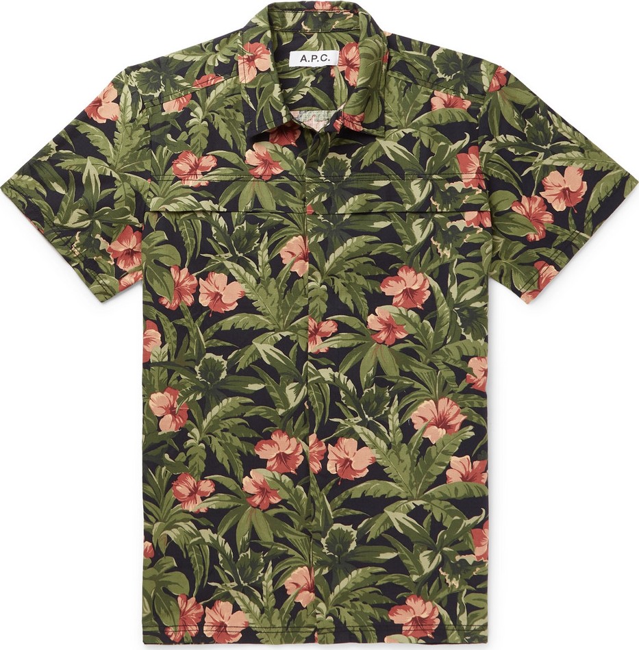 A.P.C. Midway Slim-Fit Printed Cotton-Ripstop Shirt