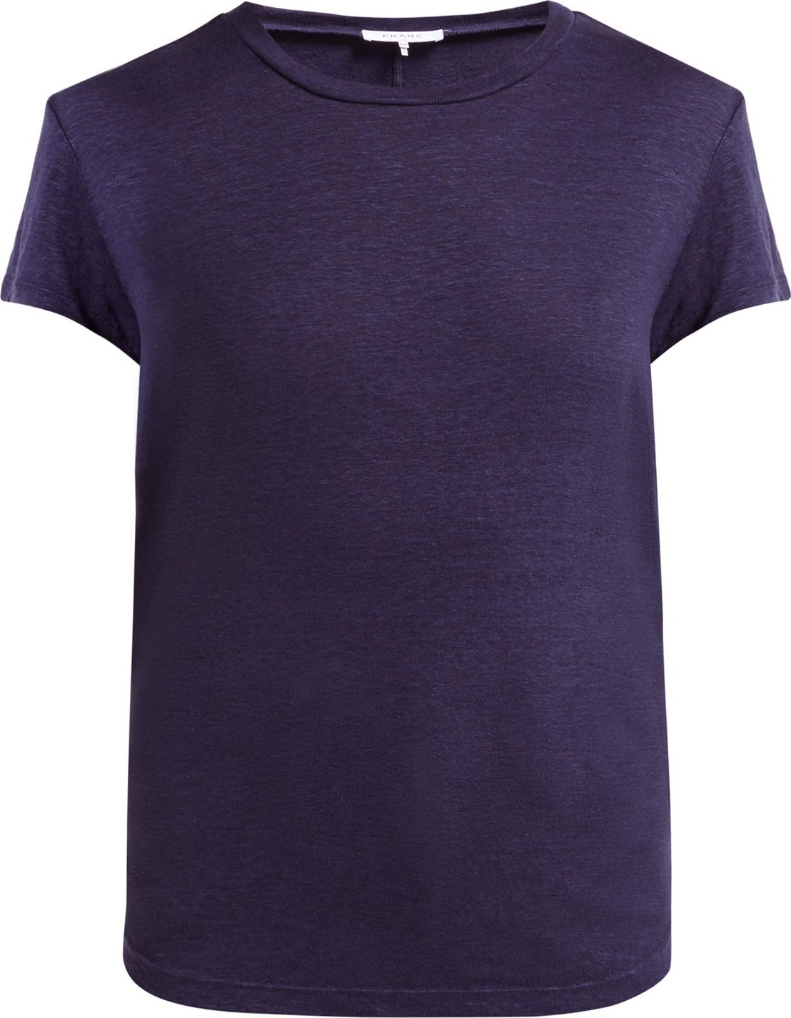 FRAME DENIM Slubbed linen-jersey crew-neck T-shirt