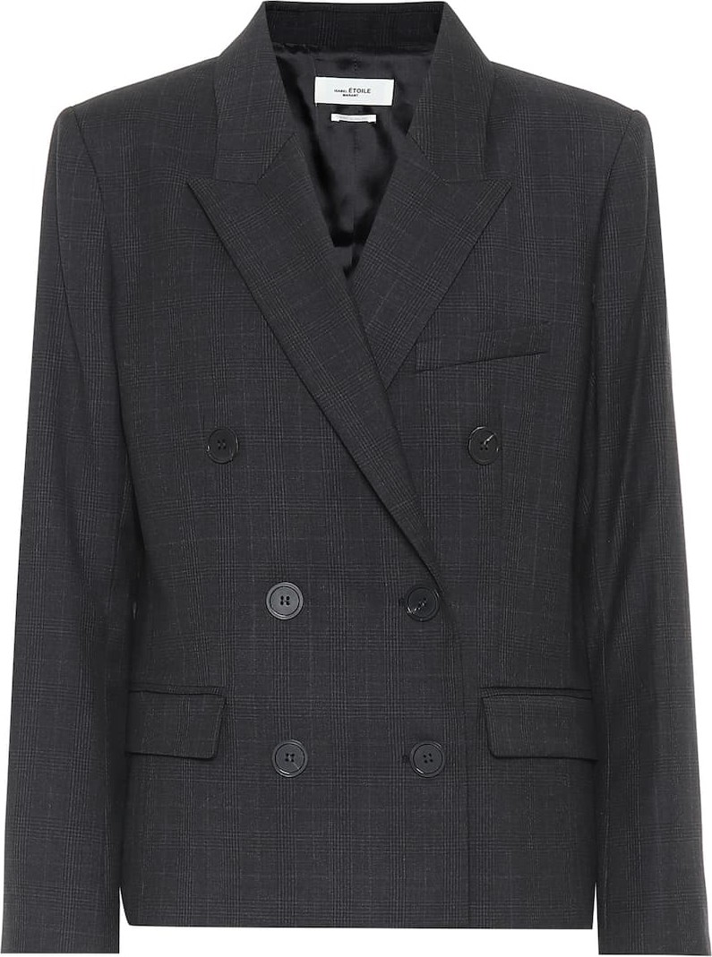 Isabel Marant Etoile Visby checked wool blazer
