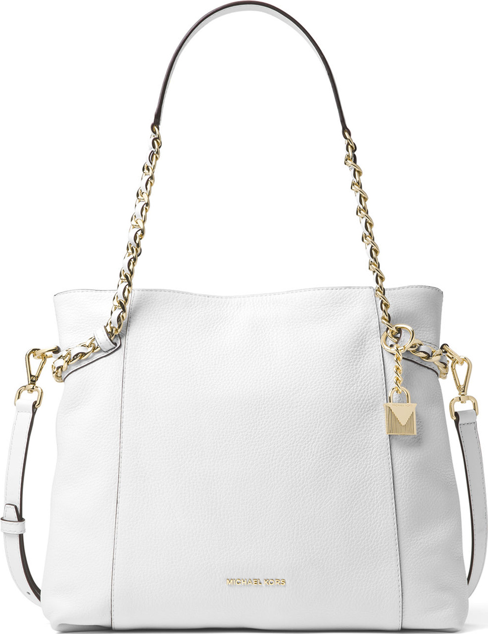 MICHAEL MICHAEL KORS Remy Medium Leather Shoulder Tote Bag