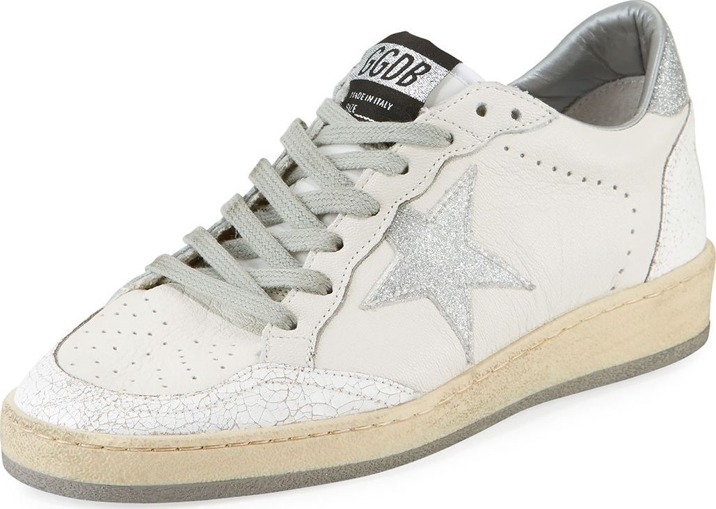 Golden Goose Deluxe Brand Ball Star Leather Low-Top Sneakers