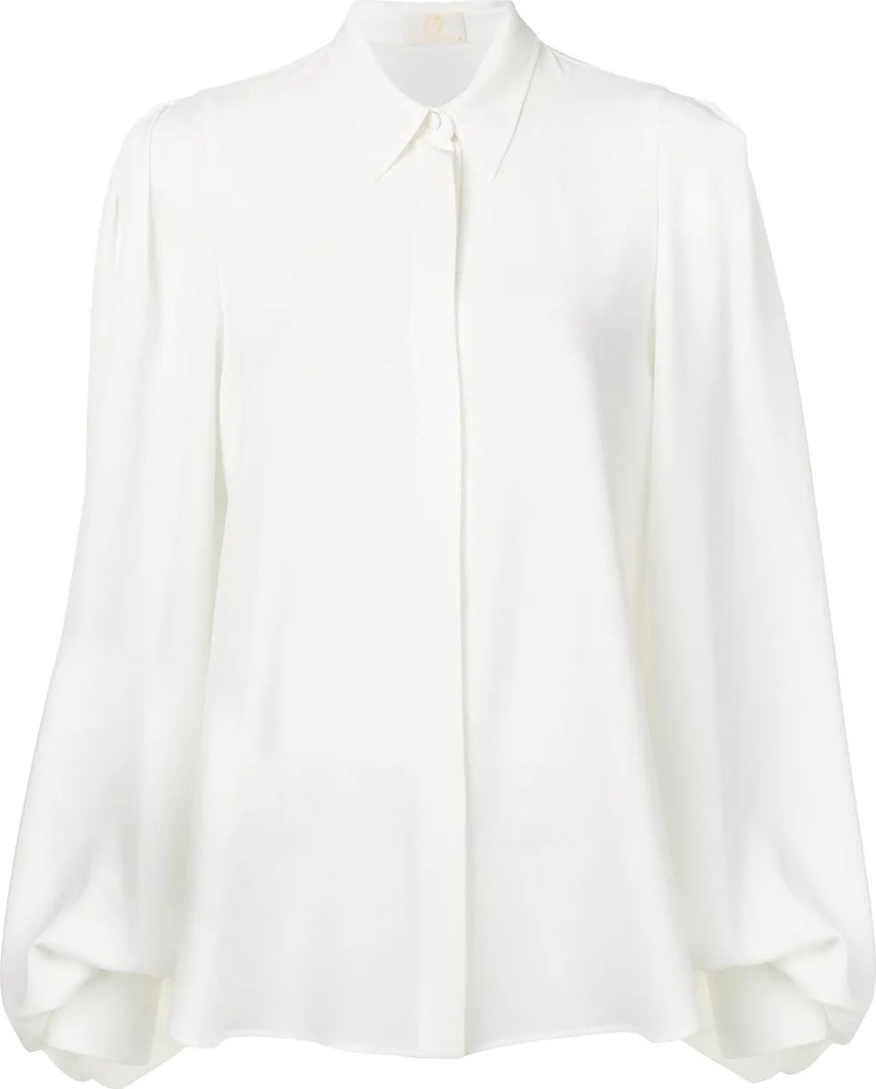 Sara Battaglia Bishop balloon shirt