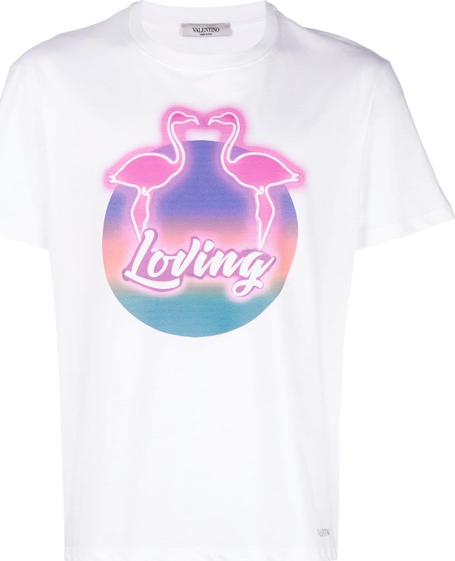 Valentino flamingos print T-shirt