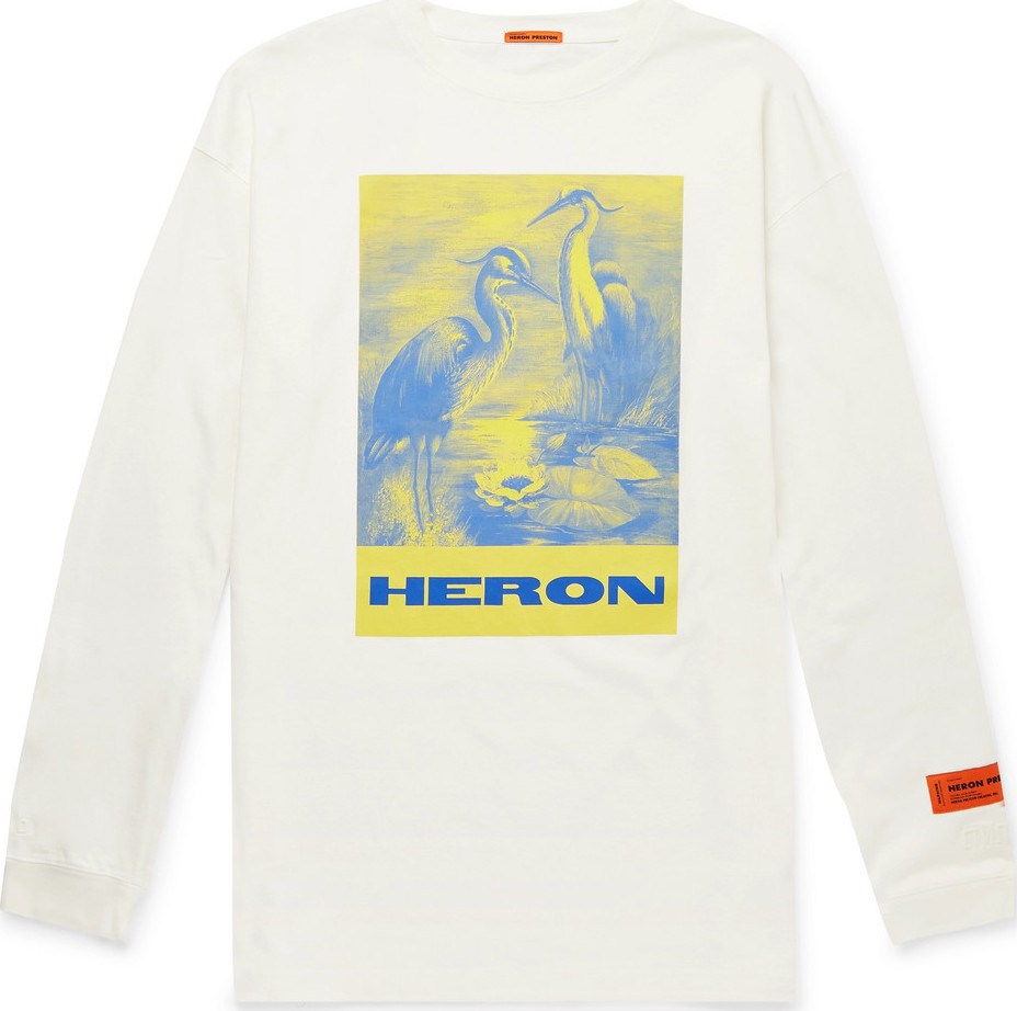 Heron Preston Oversized Printed Cotton-Jersey T-Shirt