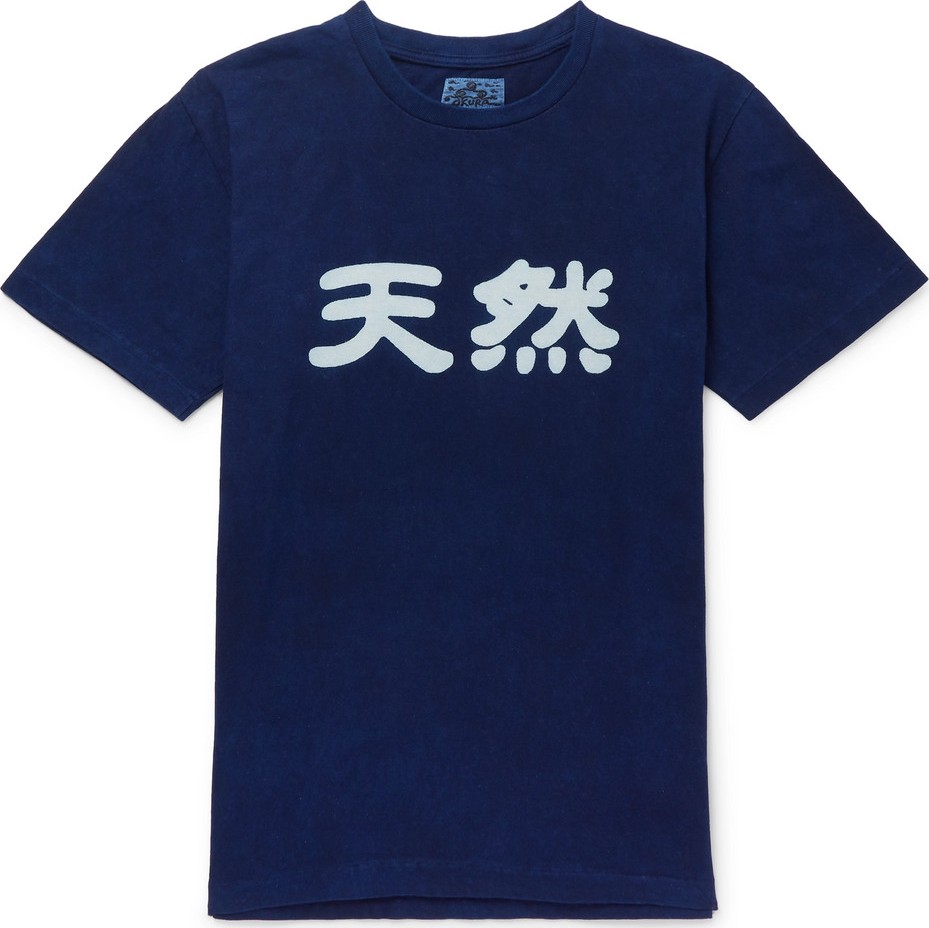 Blue Blue Japan Printed Cotton-Jersey T-Shirt