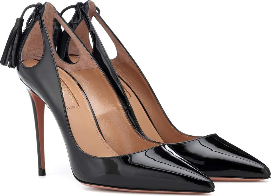 Aquazzura Forever Marilyn 105 patent leather pumps