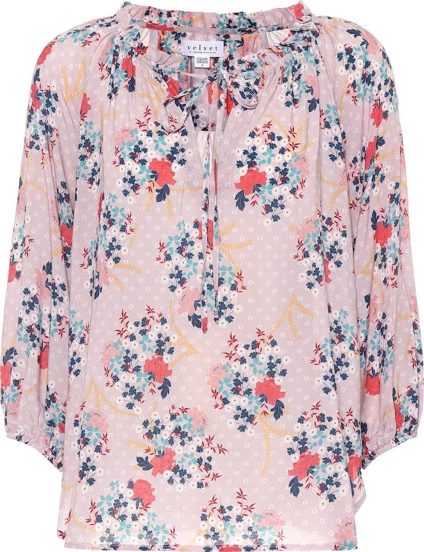 Velvet By Graham & Spencer Sharla floral printed top