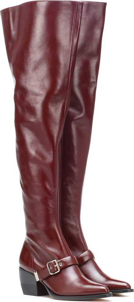 Chloe Over-the-knee leather boots