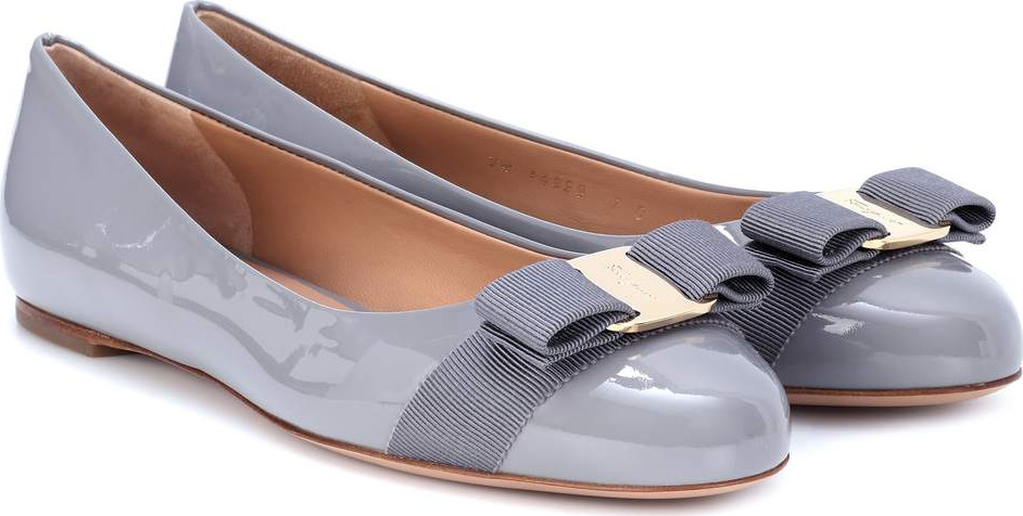Salvatore Ferragamo Varina patent leather ballerinas