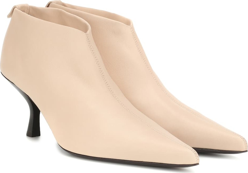 THE ROW Bourgeoise leather ankle boots
