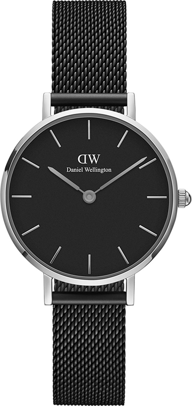 Daniel Wellington 28mm Classic Petite Ashfield Watch w/ Mesh Strap