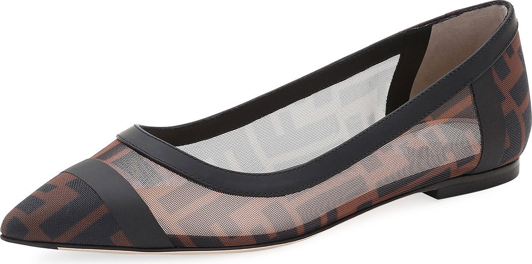 Fendi FF Mesh Skimmer Flats