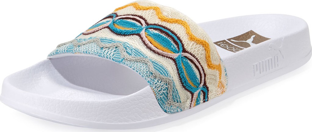 PUMA Men's x Coogi Leadcat Leather Slide Sandals