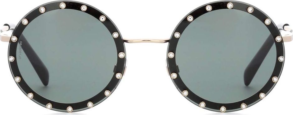 Valentino Crystal-embellished round sunglasses