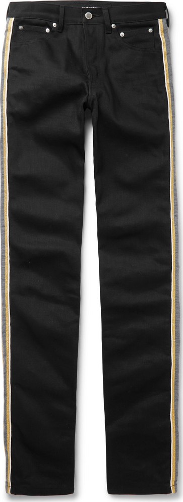 Takahiromiyashita The Soloist Striped Printed Denim Jeans Takahiromiyashita The Soloist Striped Printed Denim Jeans