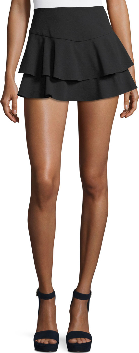 Alice + Olivia Paloma Ruffle Mini Skort