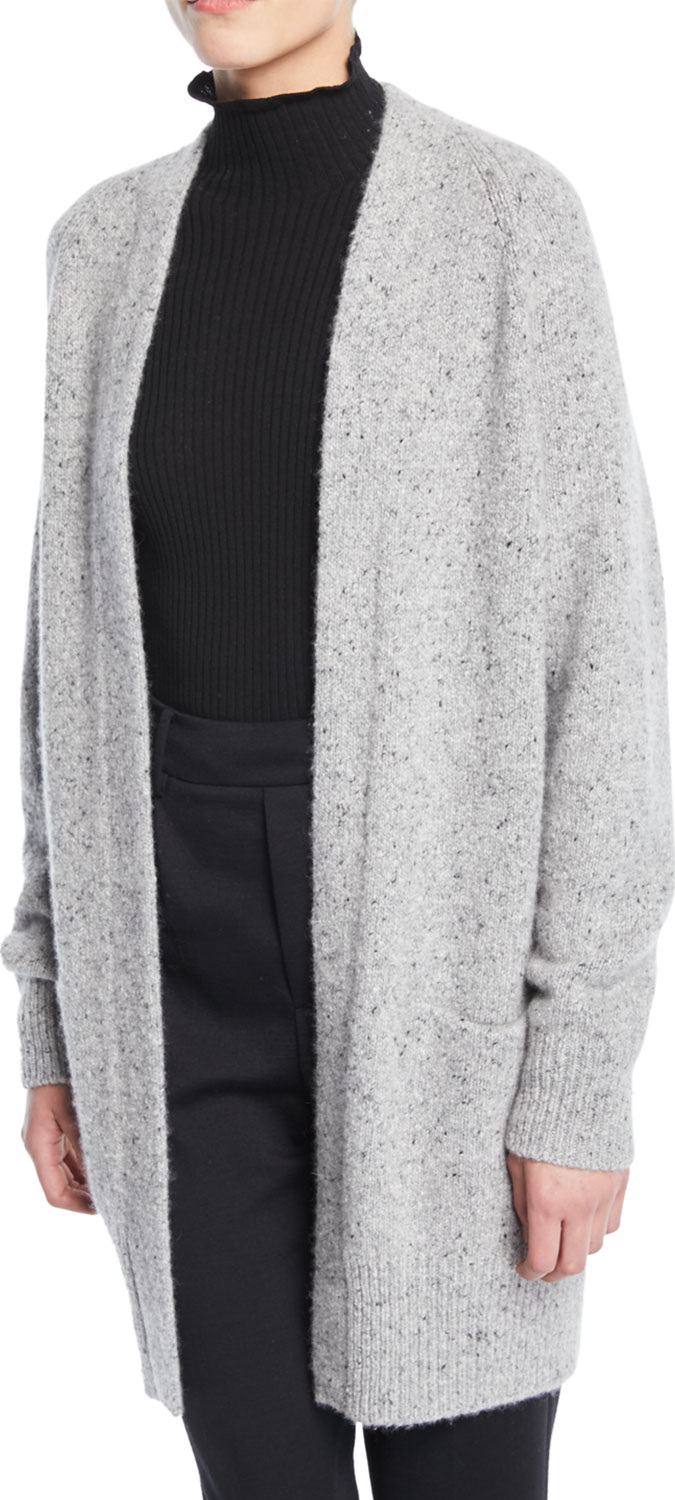 Vince Cashmere Open-Front Raglan Cardigan