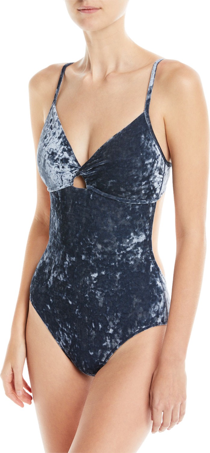 Seafolly Dawn to Dusk Twist-Front Maillot One-Piece Swimsuit